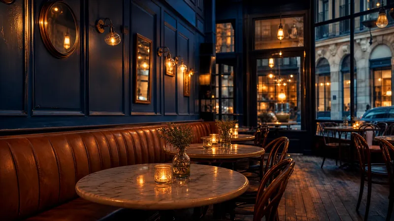 Warm cafe interior with bistro tables, How to Start a Restaurant in Maine