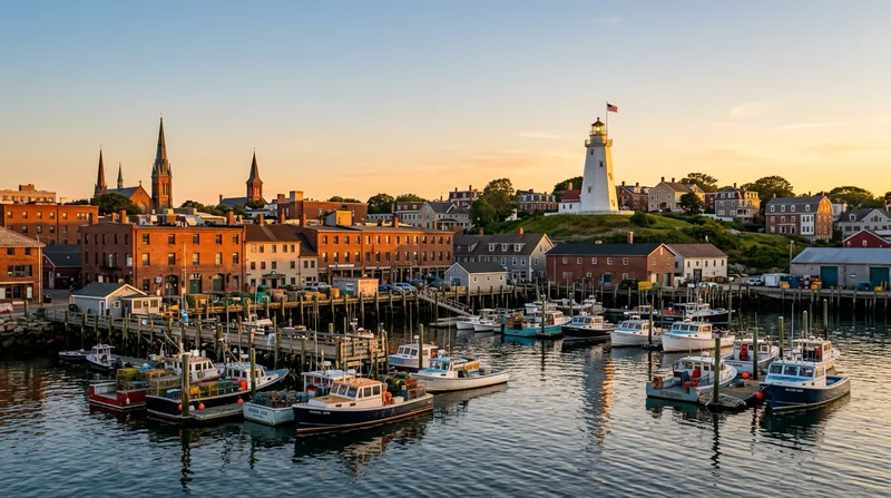Portland skyline representing Maine business opportunities